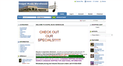 Desktop Screenshot of gospelmusicwarehouse.com